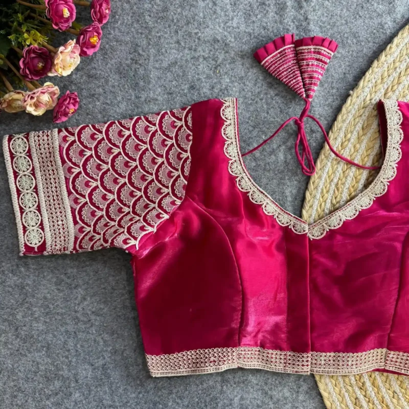 Cotton Thread Work Zimichoo Fabric Blouse
