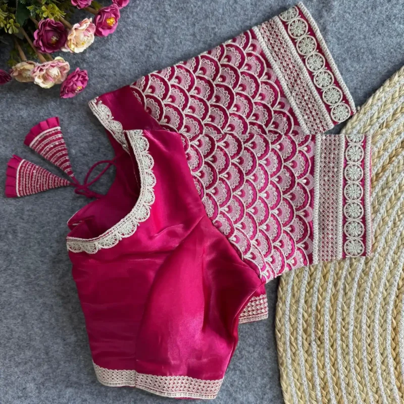 Cotton Thread Work Zimichoo Fabric Blouse