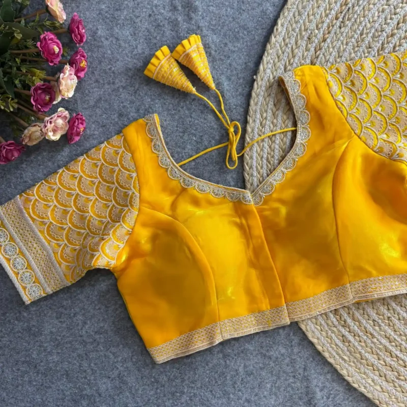 Cotton Thread Work Zimichoo Fabric Blouse