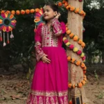Designer Sequins Embroidered Party Wear Gown for Kids