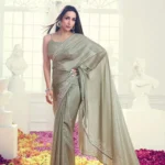 Malaika Arora Inspired Jimmy Choo Diamond & Hand Mirror Work Saree