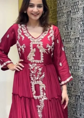 maroon-colour-chinon-heavy-sequence-work-designer-party-wear-gown
