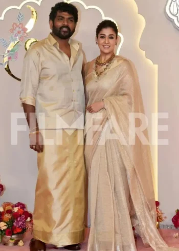 Nayanthara Inspired Rich Pallu Jacquard Work Tissue Silk Saree