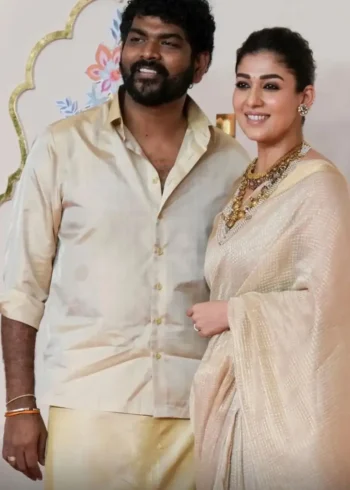 Nayanthara Inspired Rich Pallu Jacquard Work Tissue Silk Saree