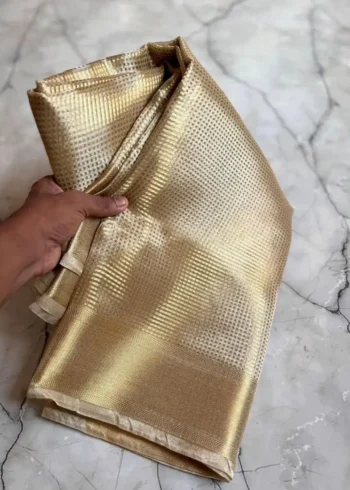 Nayanthara Inspired Rich Pallu Jacquard Work Tissue Silk Saree