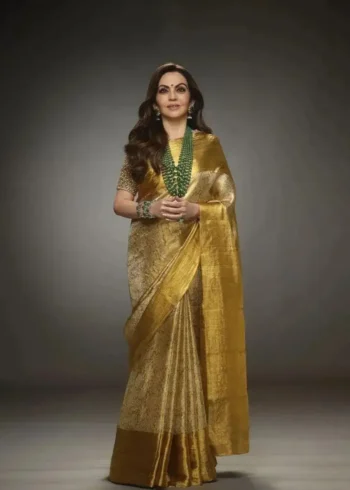 Nita Ambani Inspired Soft Kanjivaram Silk Saree