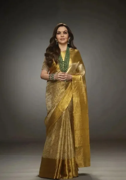 Nita Ambani Inspired Soft Kanjivaram Silk Saree