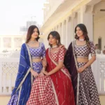 Pure Dyeable Jacquard Designer Lehenga choli for Wedding