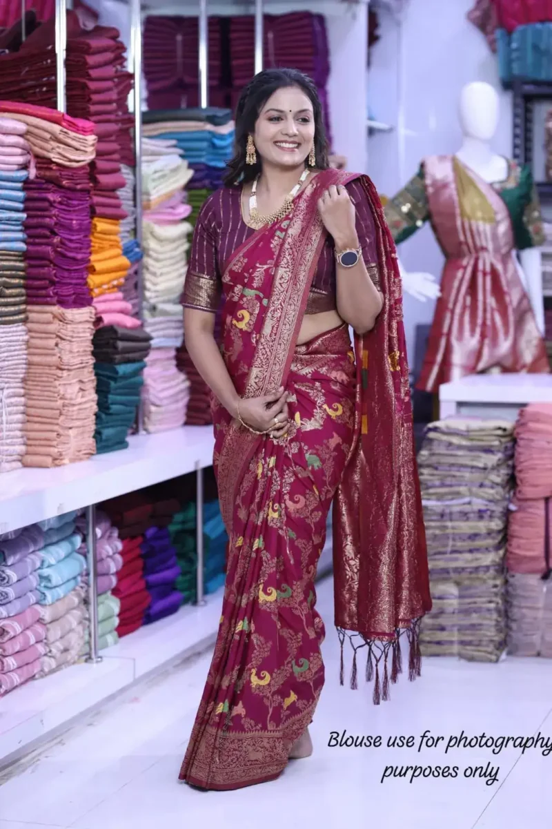 Pure Khadi Georgette Silk Designer Saree for Wedding