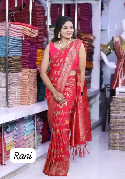 Pure Khadi Georgette Silk Designer Saree for Wedding