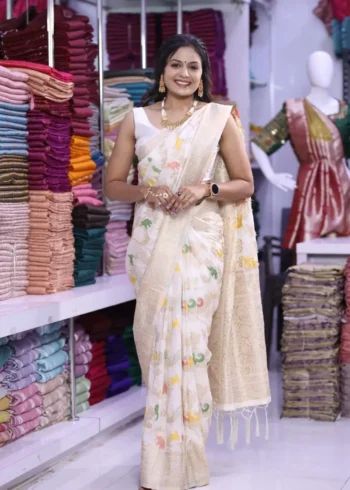Buy Purple Colour Saree 14 Pure Khadi Georgette Silk Designer Saree for Wedding