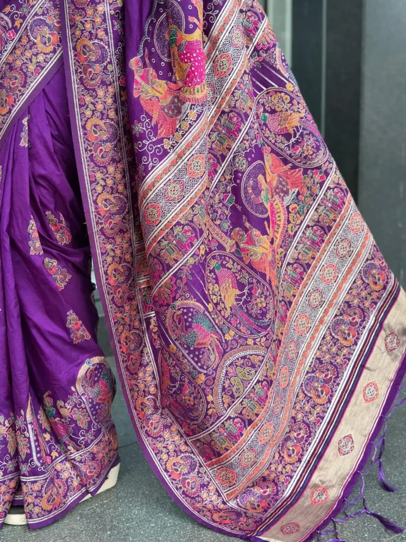Pure Soft Pashmina Silk Designer Wedding Silk Saree