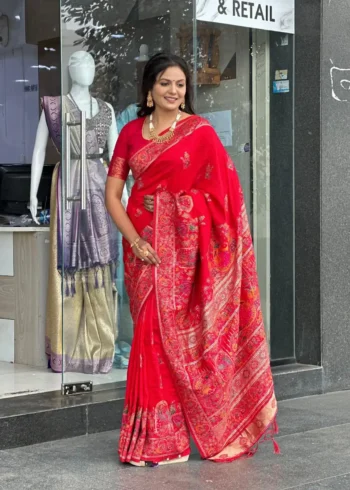 Pure Soft Pashmina Silk Designer Wedding Silk Saree
