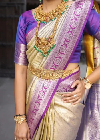 Pure Soft Silk Designer Saree for Wedding