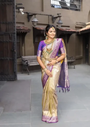 Pure Soft Silk Designer Saree for Wedding