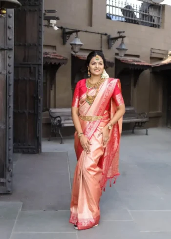 Pure Soft Silk Designer Saree for Wedding