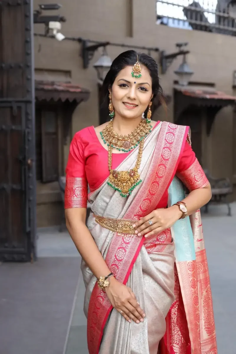 Pure Soft Silk Designer Saree for Wedding