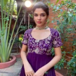 Purple Color Heavy Embroidery Thread & Sequence Work Party Wear Gown