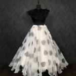 Readymade Organza Lehenga with Rich Foil & Digital Print