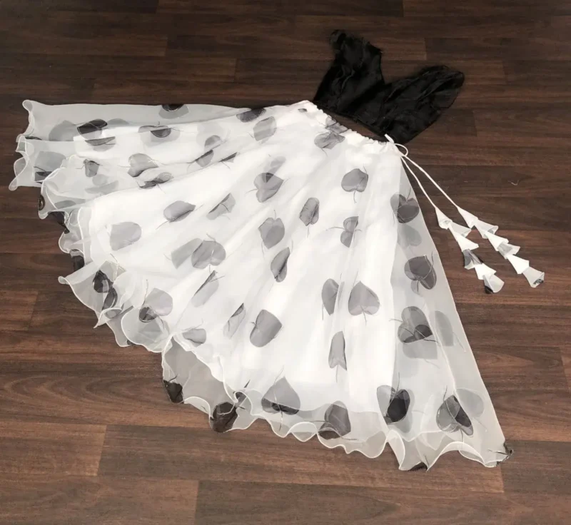 Readymade Organza Lehenga with Rich Foil & Digital Print