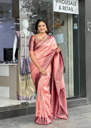 Rich Pallu Jacquard Work Soft Silk Saree for Wedding