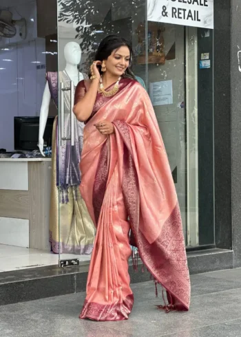 Rich Pallu Jacquard Work Soft Silk Saree for Wedding