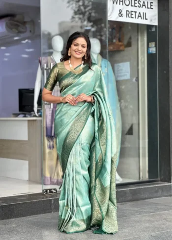 Rich Pallu Jacquard Work Soft Silk Saree for Wedding