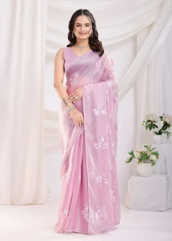 Sequins Embroidered Designer Jimmy Choo Party Wear Saree
