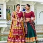 Tussar Silk Patola Printed Halfsaree Lehenga Choli