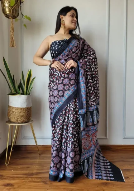 batik-printed-linen-cotton-silk-sarees