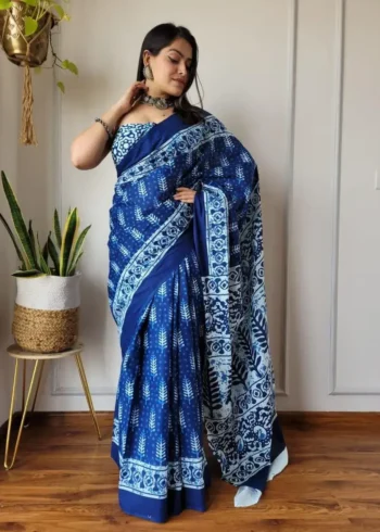 batik-printed-linen-cotton-silk-sarees