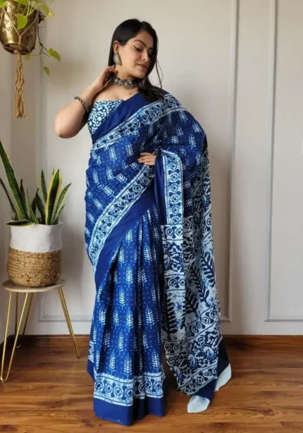 batik-printed-linen-cotton-silk-sarees