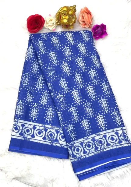 batik-printed-linen-cotton-silk-sarees