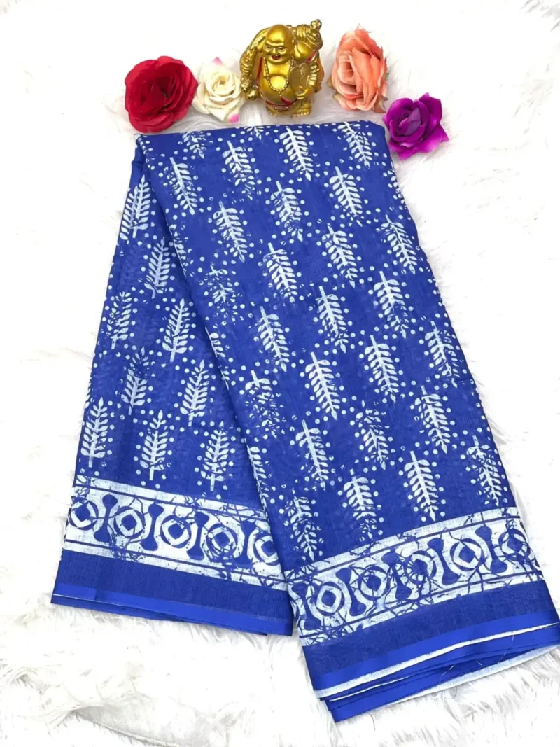batik-printed-linen-cotton-silk-sarees