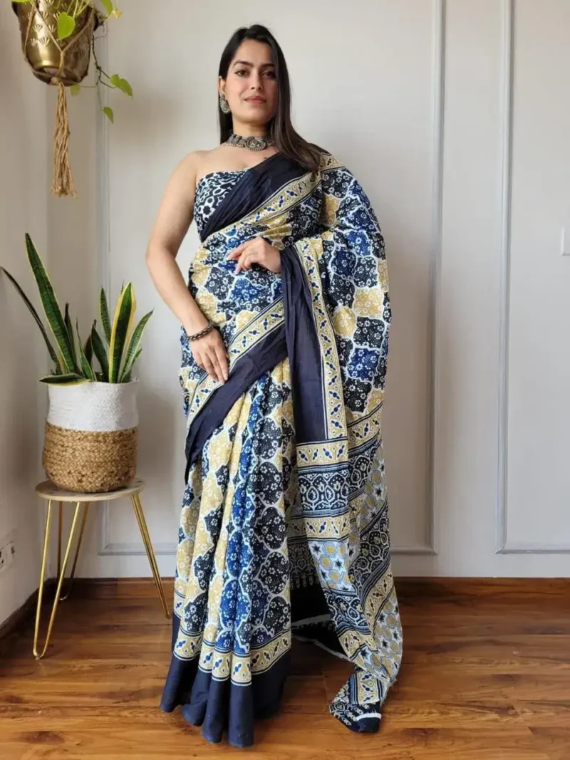 batik-printed-linen-cotton-silk-sarees
