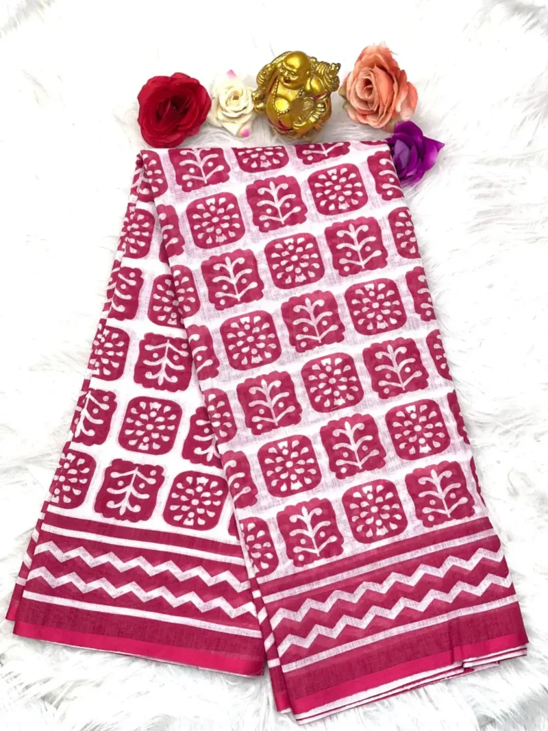 batik-printed-linen-cotton-silk-sarees