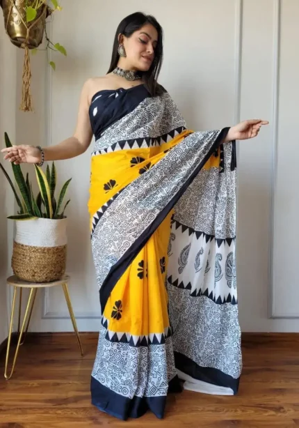 batik-printed-linen-cotton-silk-sarees