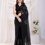 Rangoli Silk Moti Worrk Ready to Wear Sarees