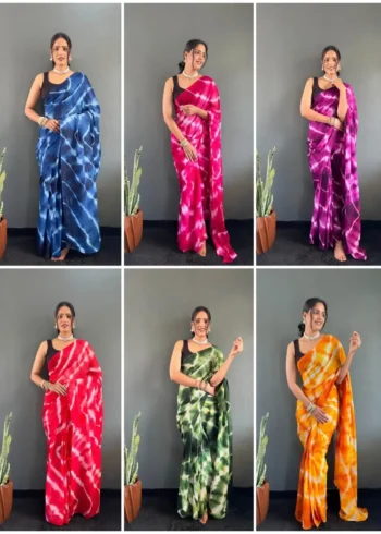 Ready to Wear Soft Nylon Rimzim Saree