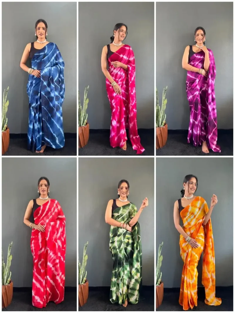 Ready to Wear Soft Nylon Rimzim Saree