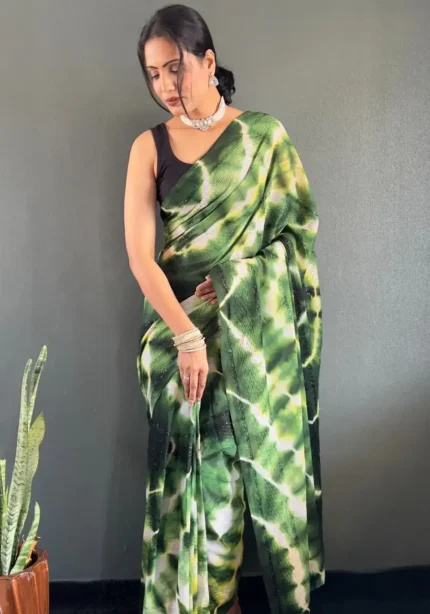 Ready to Wear Soft Nylon Rimzim Saree