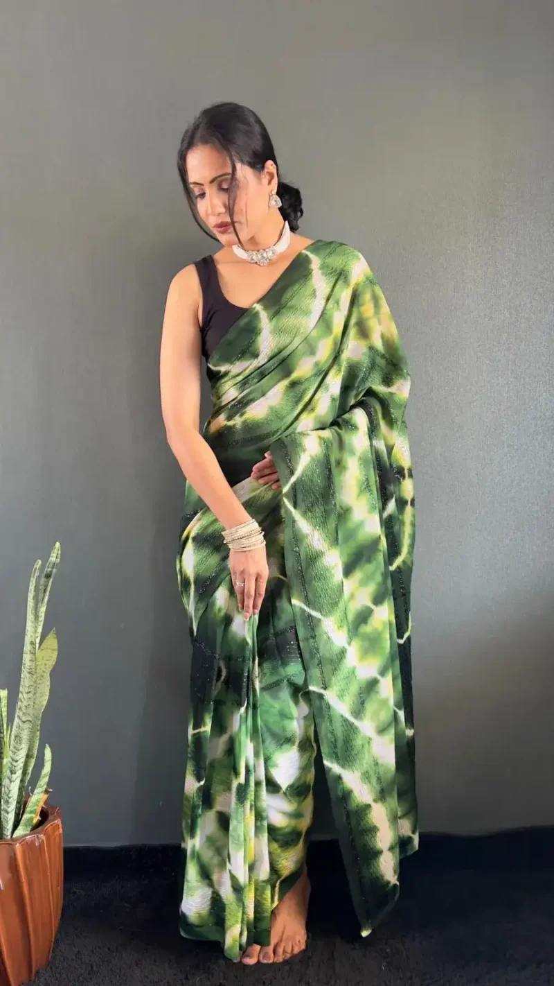 Ready to Wear Soft Nylon Rimzim Saree