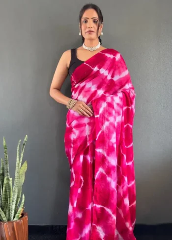 Ready to Wear Soft Nylon Rimzim Saree