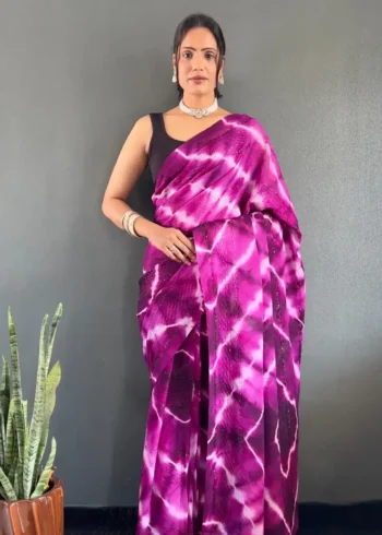 Ready to Wear Soft Nylon Rimzim Saree