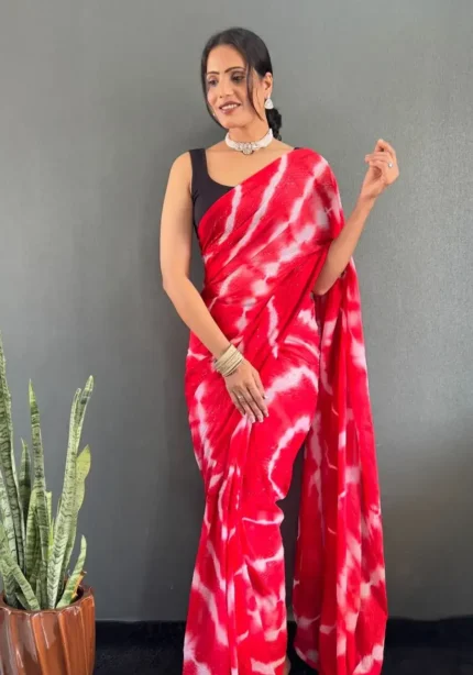 Ready to Wear Soft Nylon Rimzim Saree