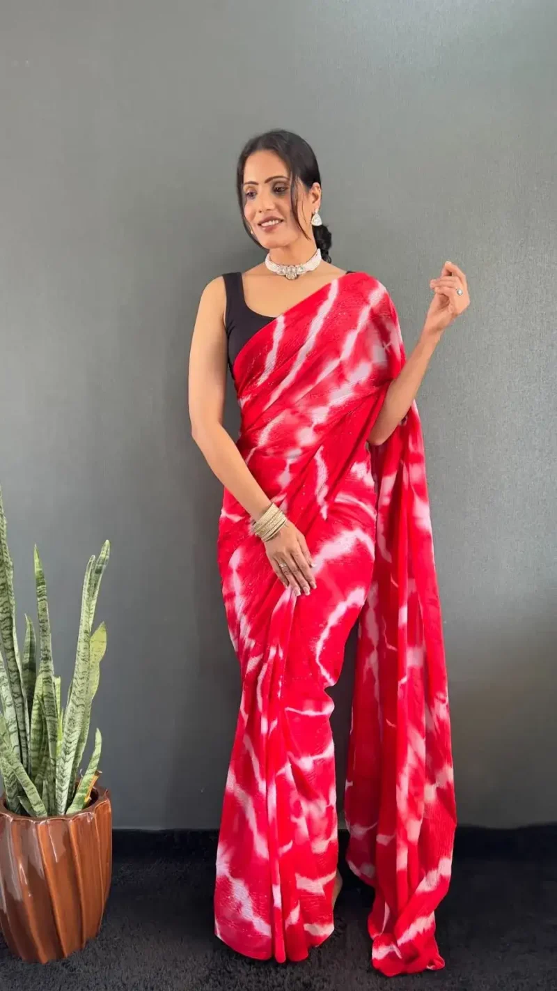 Ready to Wear Soft Nylon Rimzim Saree