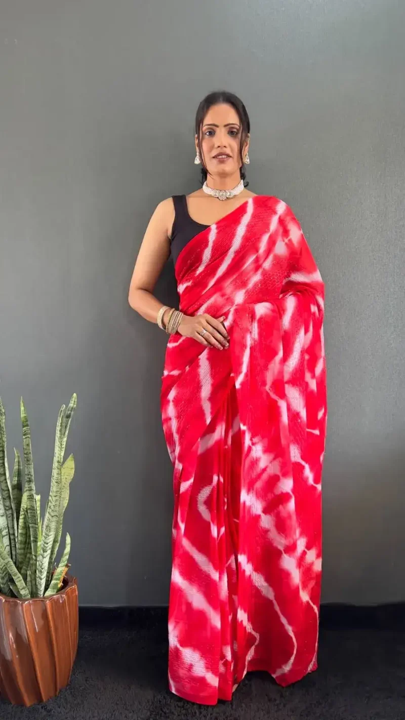 Ready to Wear Soft Nylon Rimzim Saree