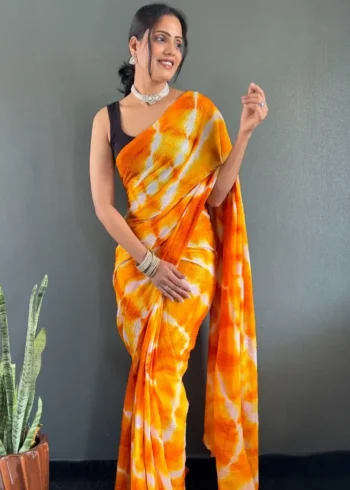 Ready to Wear Soft Nylon Rimzim Saree