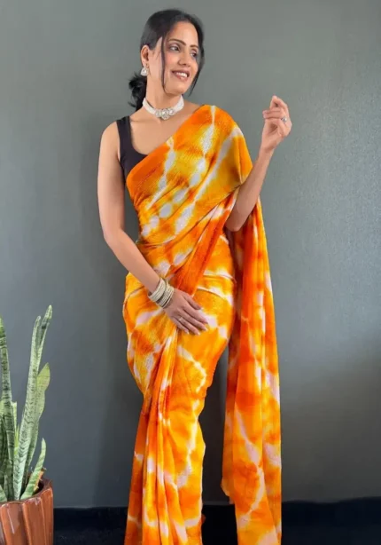 Ready to Wear Soft Nylon Rimzim Saree