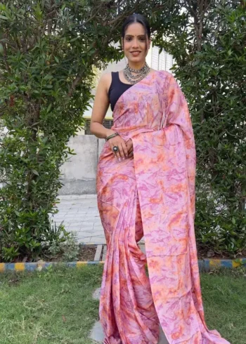 Soft Georgette 1 Minute Ready to Wear Saree